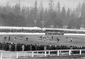Around 4,000 spectators showed up to witness Vancouver’s debut at Hastings Park on May 31, 1913. On this site, Con Jones would build the stadium that would bear his name.