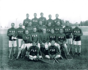 Con Jones with his talent-laden Vancouver Lacrosse Club, 1913