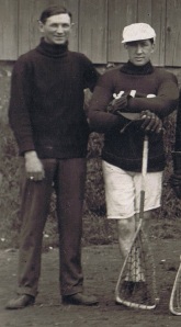  ‘Bones’ Allen with Vancouver trainer Pete Muldoon, 1912