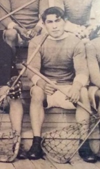 Andrew Jack playing with the ILA Squamish Indians in 1922, winning the Vancouver City Senior League championship. 